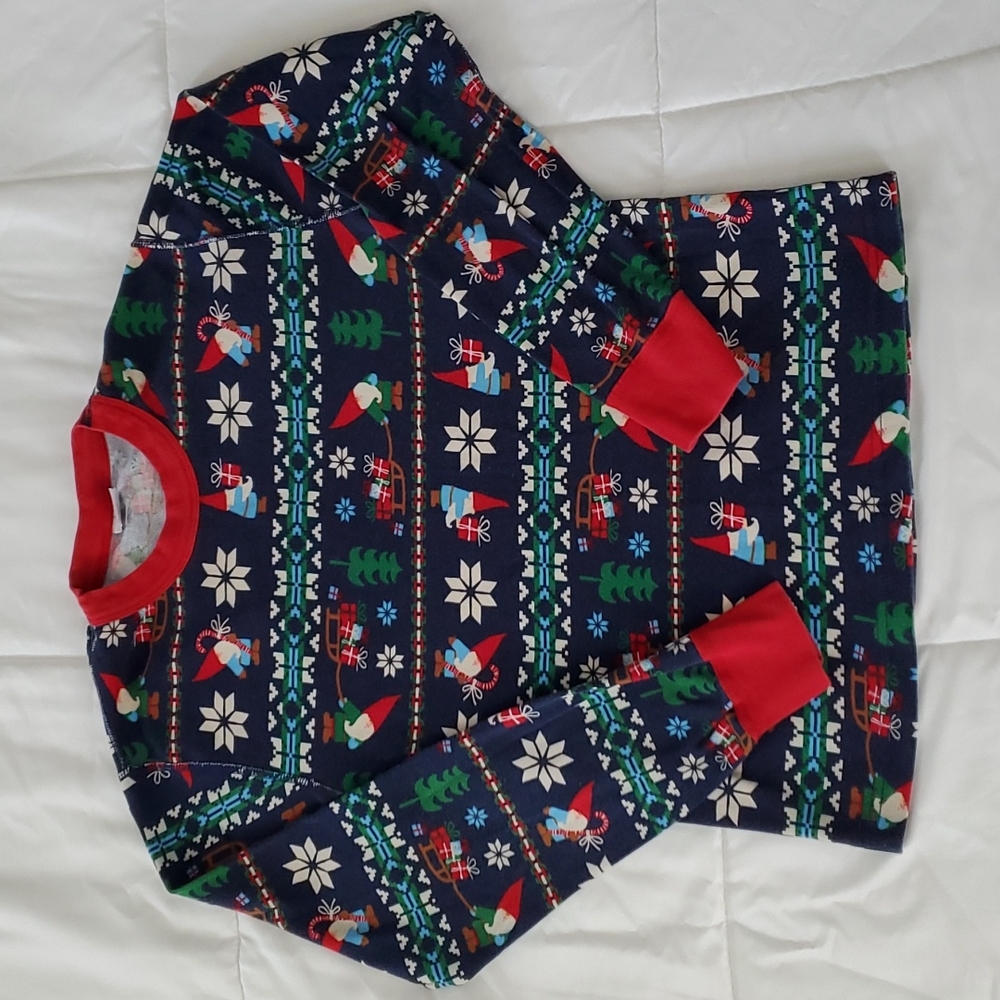 Hanna Andersson Christmas Gnomes Long John PJ Shirt - SHIRT ONLY